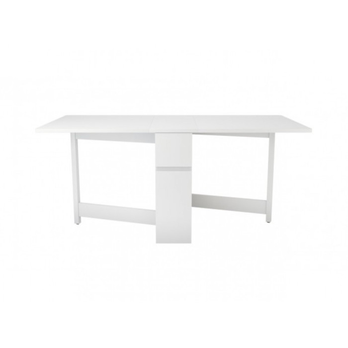 Kungla Drop Leaf Extendable Dining Table (White)
